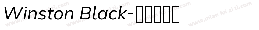 Winston Black字体转换